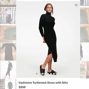 🔥Naadam cashmere turtleneck form fitting dress